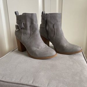 gray ankle boots, charlotte russe, size 8